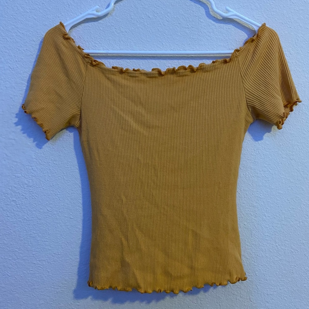 charlotte russe mustard top
